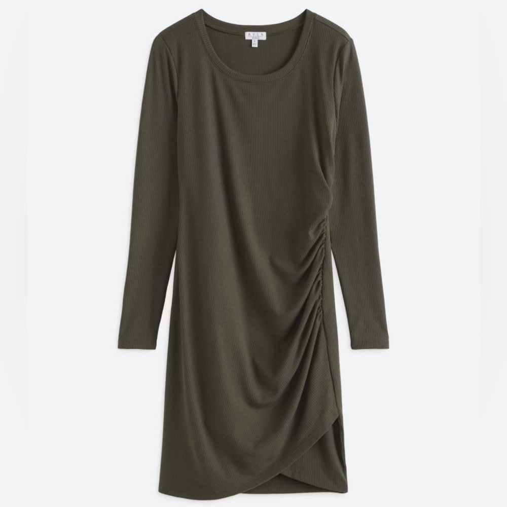 AVLN STUDIO Blake Knit Ruched Dress